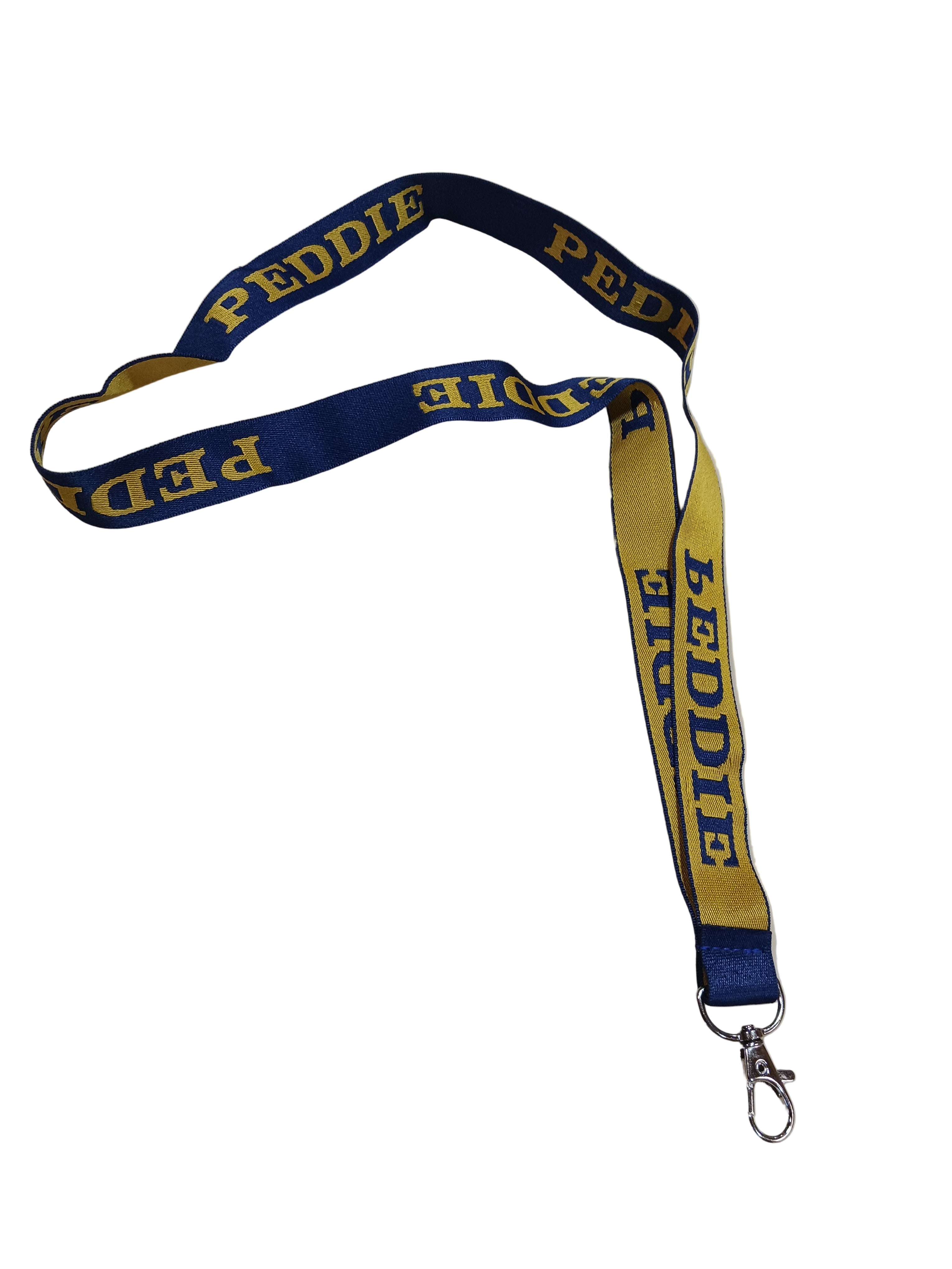 Peddie Navy and Gold Lanyard
