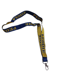 Peddie Navy and Gold Lanyard