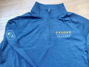 Peddie Falcons 1/4 Navy Marbled Pullover