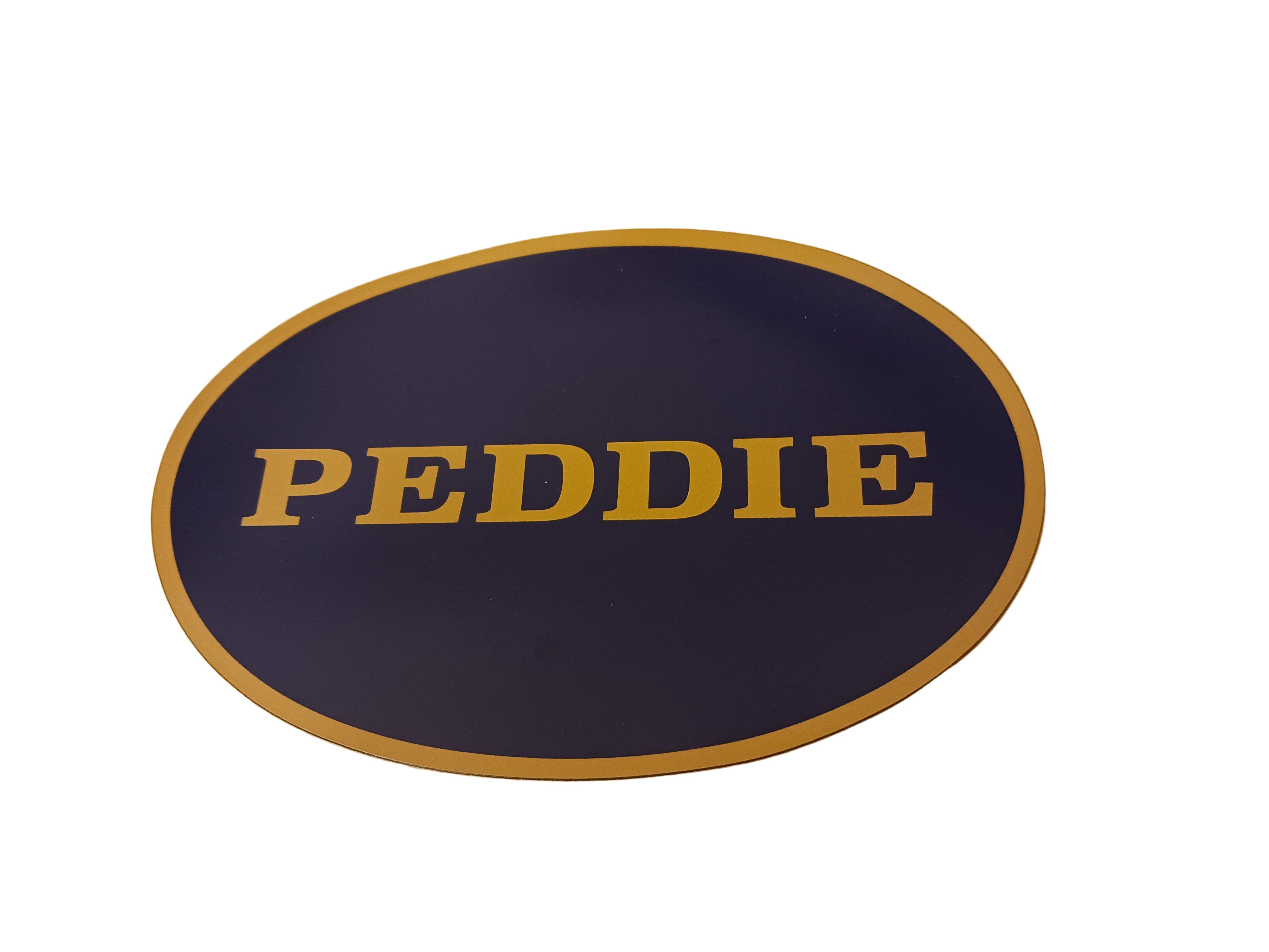 Navy Peddie Oval Magnet